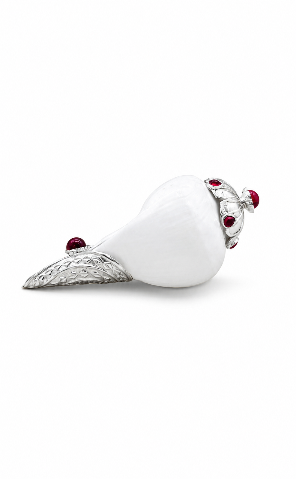 SILVER CAPPED SHANKH — alternate view